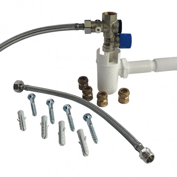 Kit Complet De Raccordement Chauffe-eau Avec Groupe De Sécurité Eau Neutre