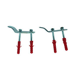 2 Pattes Supports De Lavabo 3mm Acier