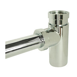 Siphon De Lavabo Design Tube Arrondi -evacuation Ø 32