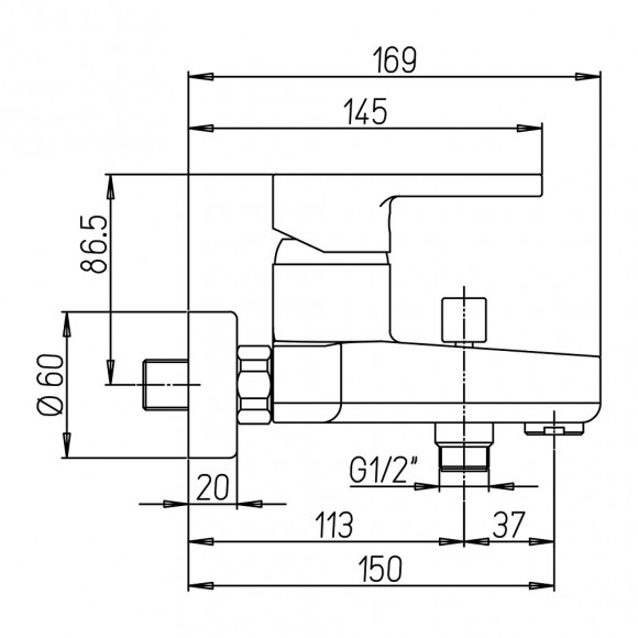 Mitigeur Bain-douche Gamme Thalie - Nf / 10 Ans / Ecau