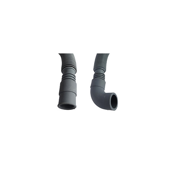 Flexible Évacuation Universel Extensible De 0,8 À 3m - Embouts Droit Et Coudé