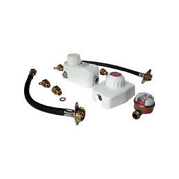 Ensemble Détendeur 1,3 Kg/h + Inverseur Avec Lyres Pour 2 Bouteilles Propane - 20/150