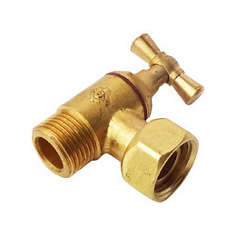 Robinet De Wc Équerre Laiton Brut M12/17 - Ecrou Prisonnier 12/17