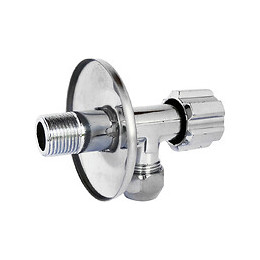 Robinet D'arrêt Chromé Sous Lavabo Moèdle Long M12/17 Ø10