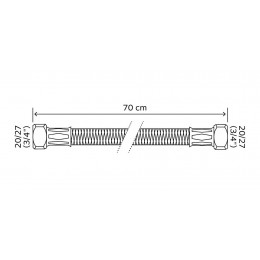 Flex Chauf Dn20 Galva L700 F3/4 F3/4