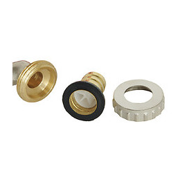 Robinet D'arrosage Sphère Nickelé - Manette Papillon - Arrivée 15x21 /nez 20x27