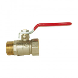 Vanne À Sphère Mâle / Femelle 12/17 - Poignée Plate - Passage Standard