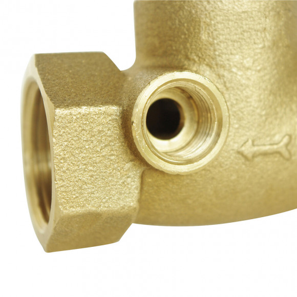 Robinet D'arrêt À Visser À Purge Double Mâle Mm12/17 - En Laiton Brut