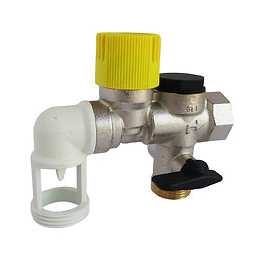 Groupe De Sécurité Coudé Siège Téflon Pour Eau Calcaire Nf 20/27 (3/4'')