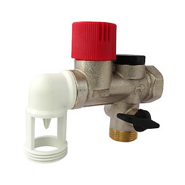 Groupe De Sécurité Coudé Siège Inox Pour Eau Agressive Nf 20/27 (3/4'')