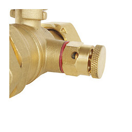 Robinet Compteur À Purge - Entrée Tube Pe D32 / Sortie Ecrou Prisonnier 20/27