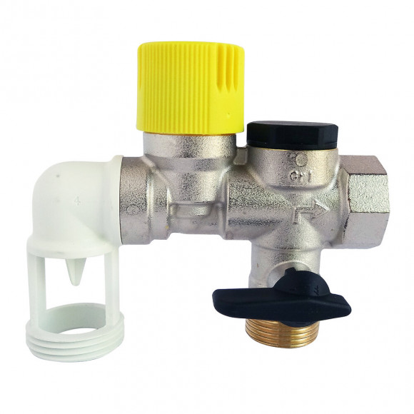 Groupe De Sécurité Coudé Siège Téflon Pour Eau Calcaire Nf 20/27 (3/4'')