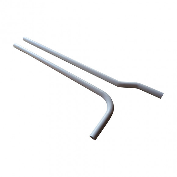 Tube De Chasse Coudé D32mm Pour Réservoir Modèle Haut Blanc