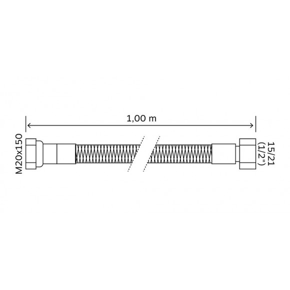 Flexible Inox Pour Bouteille Butane Ou Propane- Long 1 Mètre - Durée Illimitée