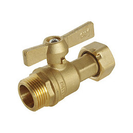 Robinet Compteur Droit - Entrée Mâle 20/27 / Sortie Ecrou Prisonnier 20/27