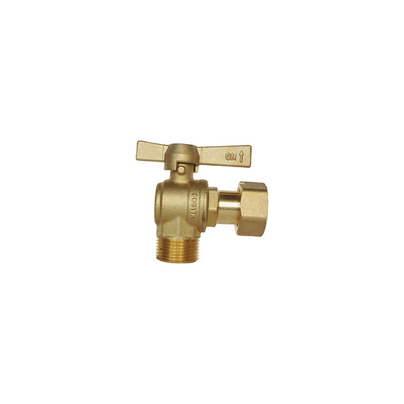 Robinet Compteur Équerre - Entrée Mâle 20/27 / Sortie Ecrou Prisonnier 20/27