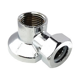 Applique Chromée F15/21 À Écrou Collet Battu Tube Cuivre Ø14