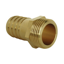 Raccord Laiton Cannelé Droit Mâle 40/49 - Tuyau D.40