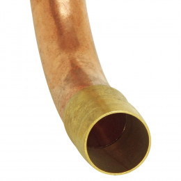 Coude Égal Laiton Cannelé - Tuyau 15 Ou 16