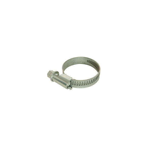 2 Colliers De Serrage Acier Zingué / Inox Diam. 35-50 Mm Larg. 9mm