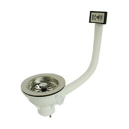 Bonde À Panier Avec Trop Plein Pour Évier Percé Ø90 - Nf - Evacuation 40/49