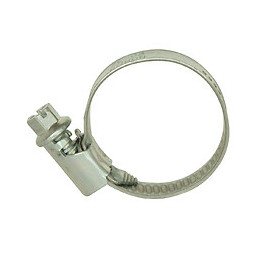 2 Colliers De Serrage Acier Zingué / Inox Diam. 20-32 Mm Larg. 9mm