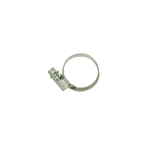 2 Colliers De Serrage Acier Zingué / Inox Diam. 20-32 Mm Larg. 9mm