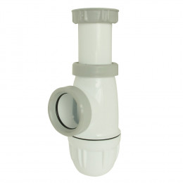 Siphon D'évier Réglable Nf Avec Joint Intégré - Evacuation Ø 40