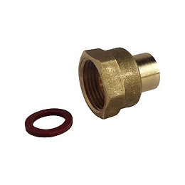 Raccord 2 Pièces À Souder Pour Butane Ou Propane - Cuivre Ø14 - Écrou Tournant F20/150