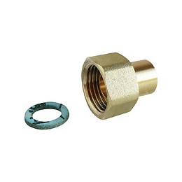 Raccord 2 Pièces Pour Gaz Naturel - Cuivre Ø12 - Ecr.tournant F15/21