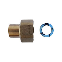 Raccord 2 Pièces Pour Gaz Naturel - Cuivre Ø12 - Ecr.tournant F15/21