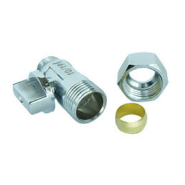 Mini Vanne À Sphère Chromée Bicone Tc12 - Mâle 12/17