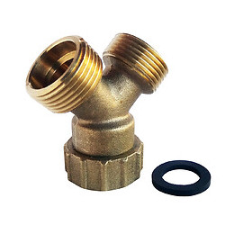 Raccord Laiton 2 Voies Y Écr.tournant 20/27 - M20/27 Pour Tuyaux D'alimentation