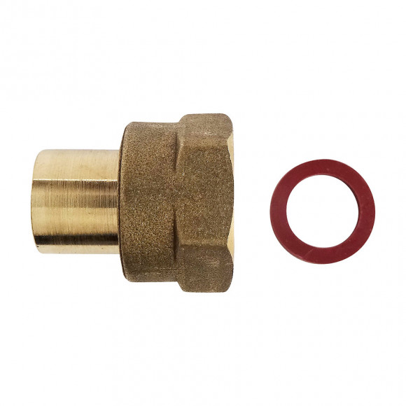 Raccord 2 Pièces À Souder Pour Butane Ou Propane - Cuivre Ø14 - Écrou Tournant F20/150