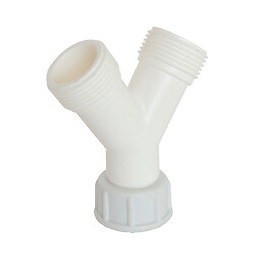 Raccord Plast 2 Voies Y Écr.tournant 20/27 - M20/27 Pour Tuyaux D'alimentation