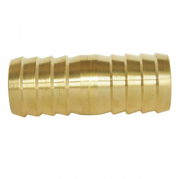 Manchon Égal Laiton Cannelé - Tuyau 12