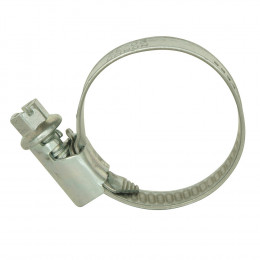 2 Colliers De Serrage Acier Zingué / Inox Diam. 10-16 Mm Larg. 9mm