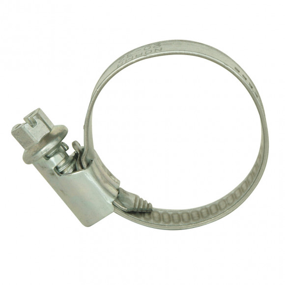 2 Colliers De Serrage Acier Zingué / Inox Diam. 10-16 Mm Larg. 9mm