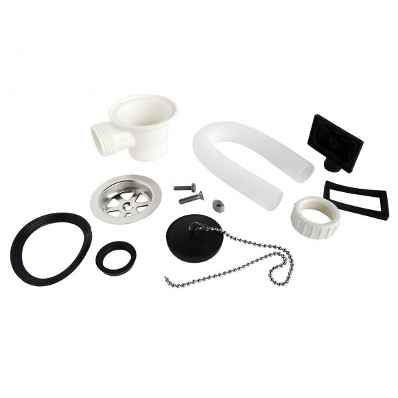 Bonde À Trop Plein Pour Évier Inox Percé En Ø50 - Evacuation 40/49