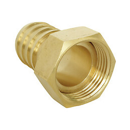 Raccord Laiton Cannelé Droit Femelle 20/27 - Tuyau D.19