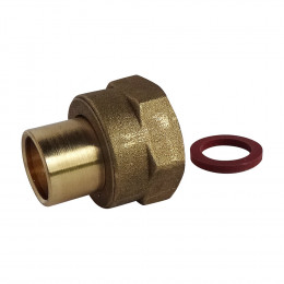 Raccord 2 Pièces À Souder Pour Butane Ou Propane - Cuivre Ø12 - Écrou Tournant F20/150