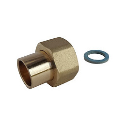 Raccord 2 Pièces Pour Gaz Naturel - Cuivre Ø14 - Ecr.tournant F15/21