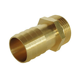 Raccord Laiton Cannelé Droit Mâle 33/42 - Tuyau D.32