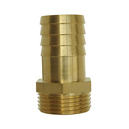 Raccord Laiton Cannelé Droit Mâle 33/42 - Tuyau D.32