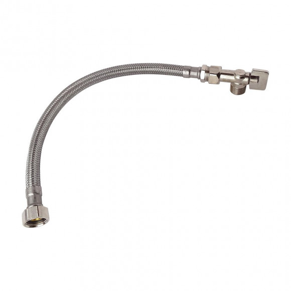 Kit De Raccordement Wc Avec Un Robinet De Wc, Un Flexible, 2 Joints