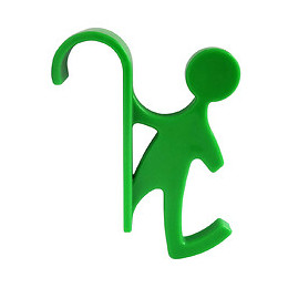 Crochet Pour Sèche Serviette Deco Vert Tube Rond