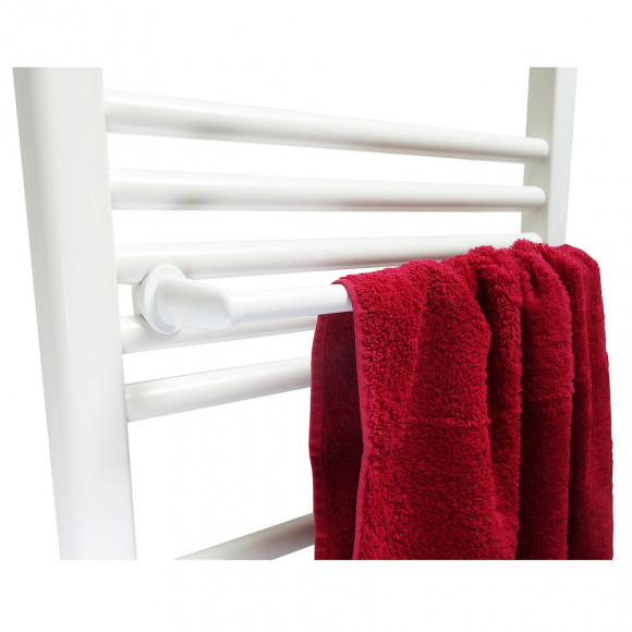 Barre Pour Sèche Serviette Blanc - Pour Tube Rond À Visser