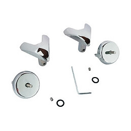 Patères V Pour Sèche Serviette Chromée - Pour Tube Plat À Visser