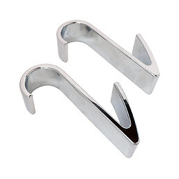 Lot De 2 Crochets Pour Sèche Serviette Tube Rond Chromé