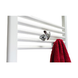 Patères V Pour Sèche Serviette Chromée - Pour Tube Rond  À Visser